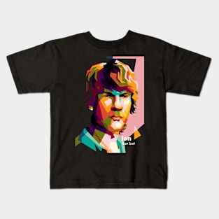 Singer In World Pop Art Kids T-Shirt